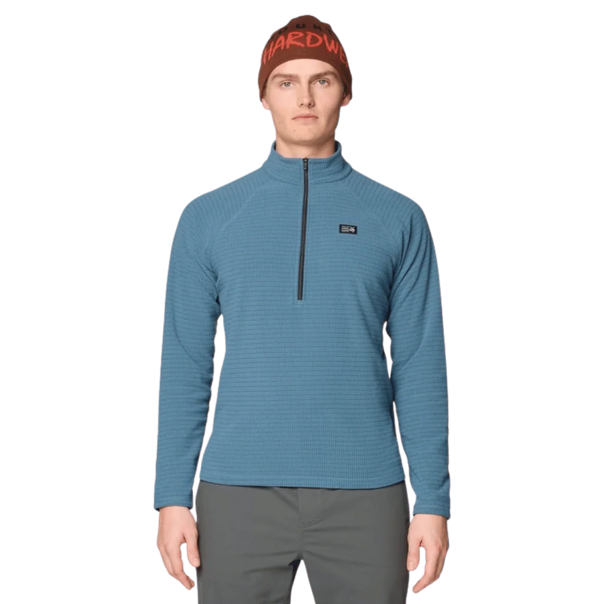 MOUNTAIN HARDWEAR MEN'S SUMMIT GRID HALFZIP HOODY - ADRIATIC BLUE