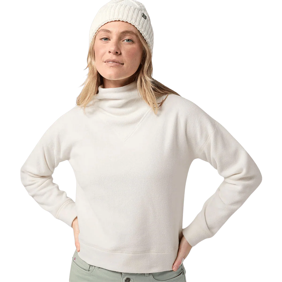 STIO WOMEN'S TURPIN FLEECE MOCKNECK - MOUNTAIN GOAT - Image 2