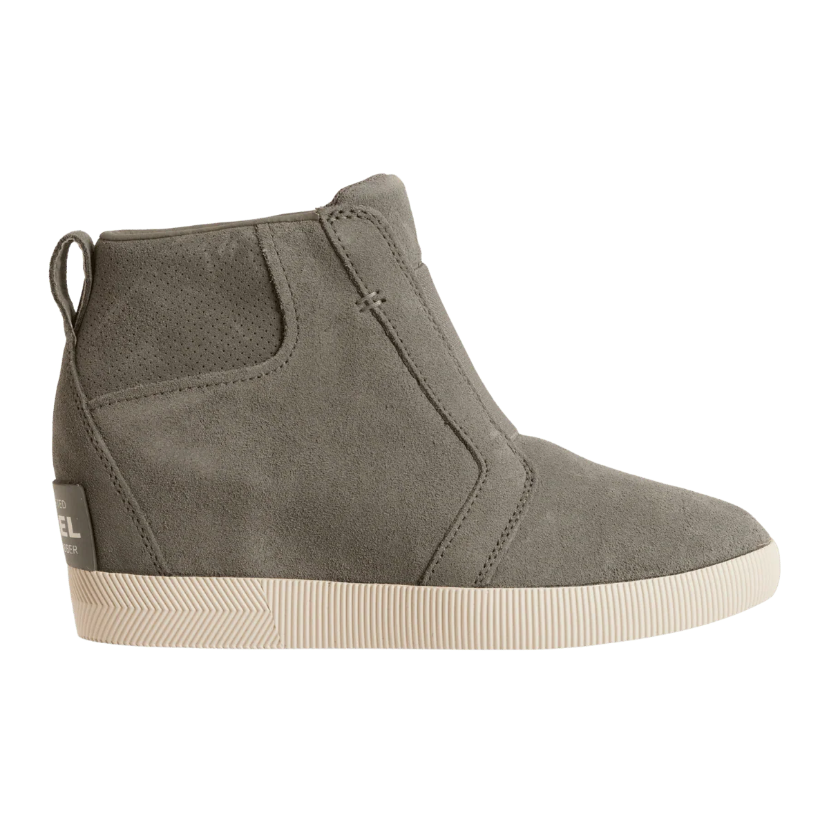 SOREL WOMEN'S OUT N ABOUT PULL ON WEDGE BOOTS - QUARRY