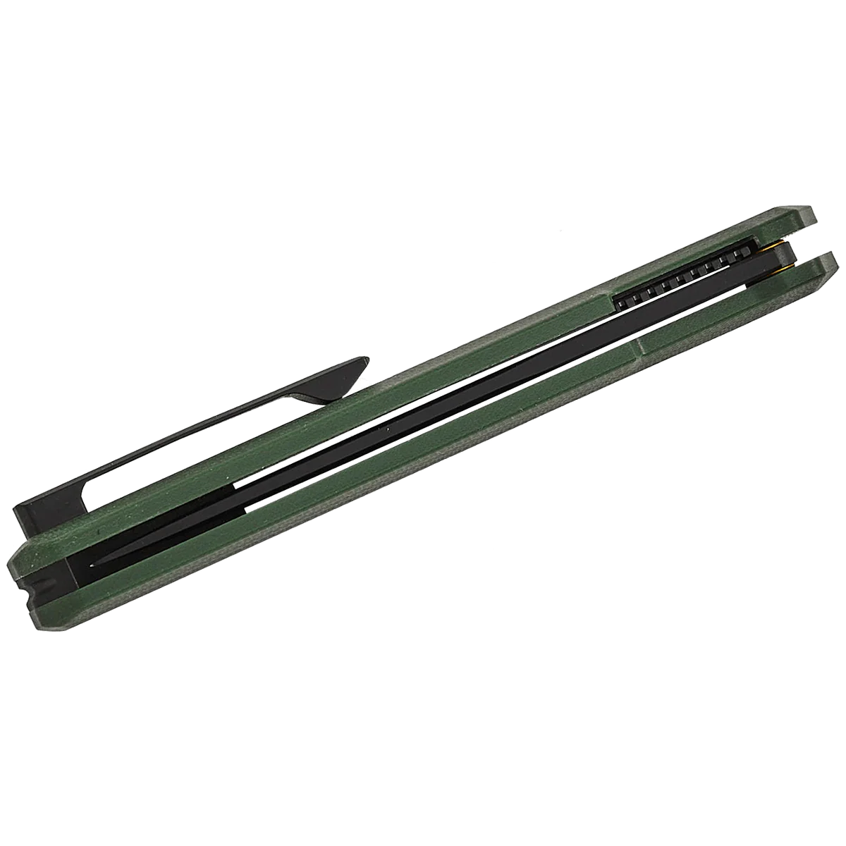 TEKTO F2 BRAVO FOLDING KNIFE FLIPPER - GREEN G10 - Image 4