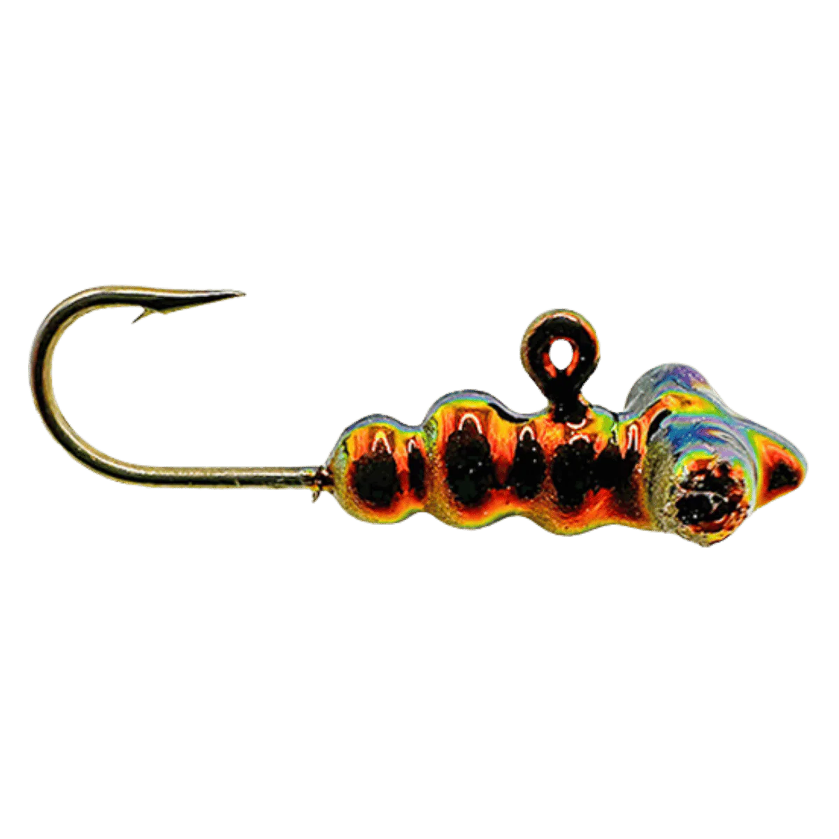 MAD SCIENTIST TACKLE LARVA BUG ICE JIG BLACK SCALES HOOK SIZE #8 - Image 3