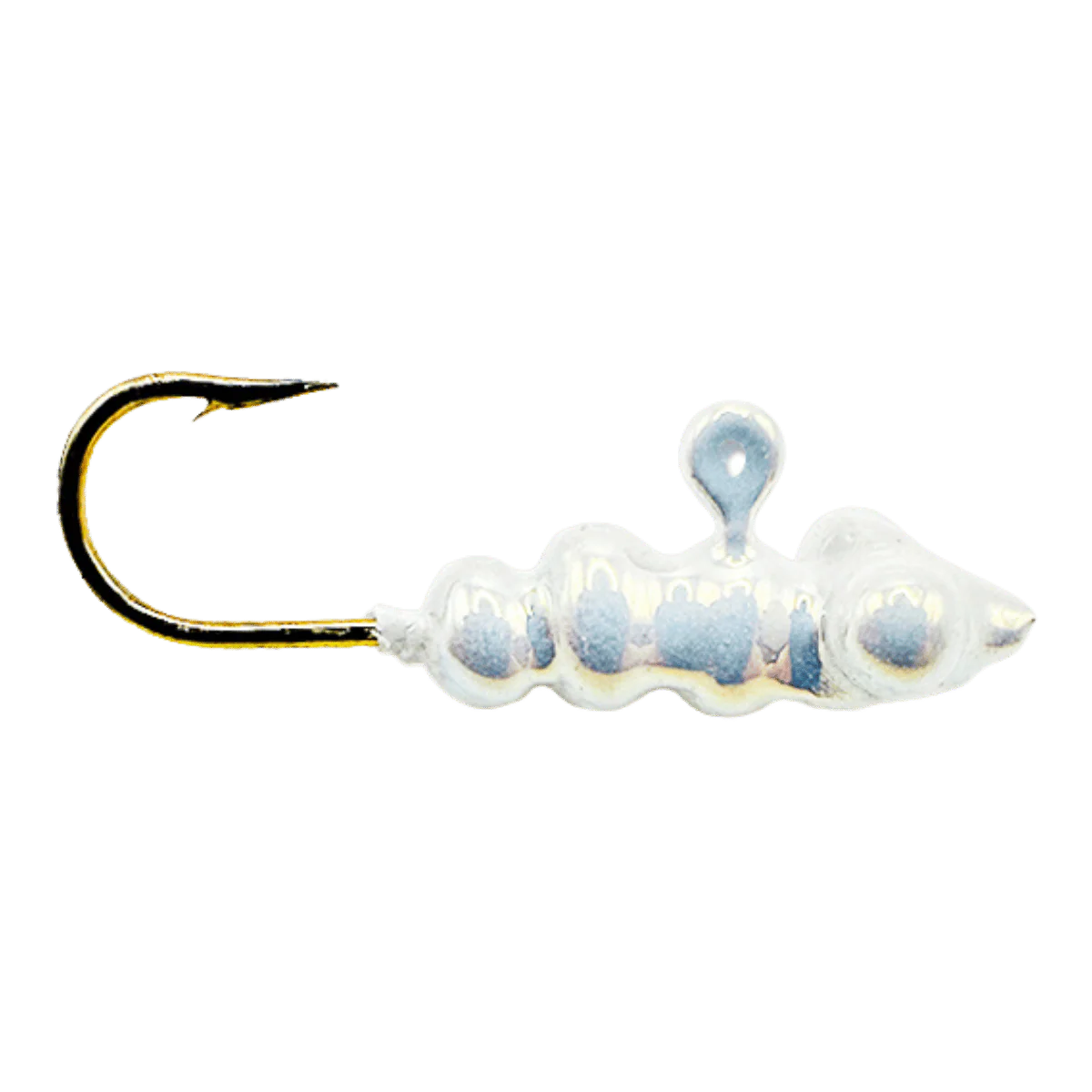 MAD SCIENTIST TACKLE LARVA BUG ICE JIG PEARL SCALES UV IR COATING HOOK SIZE #8
