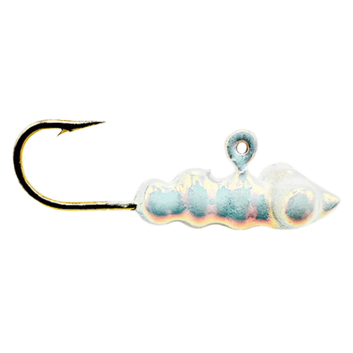 MAD SCIENTIST TACKLE LARVA BUG ICE JIG PEARL SCALES UV IR COATING HOOK SIZE #8 - Image 4