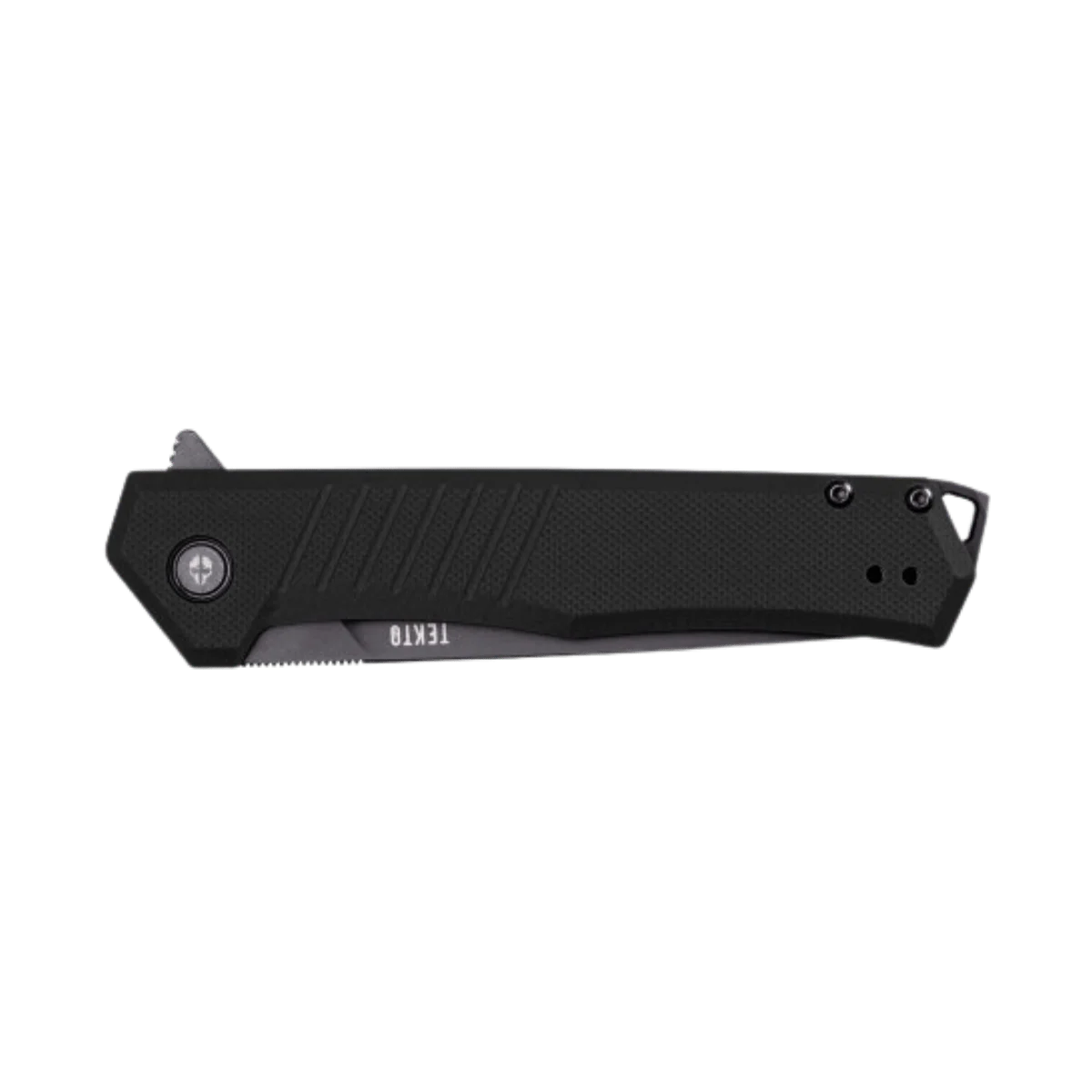 TEKTO KNIVES F1 ALPHA ACCENT D2 FINE - BLACK FLIPPER - Image 3