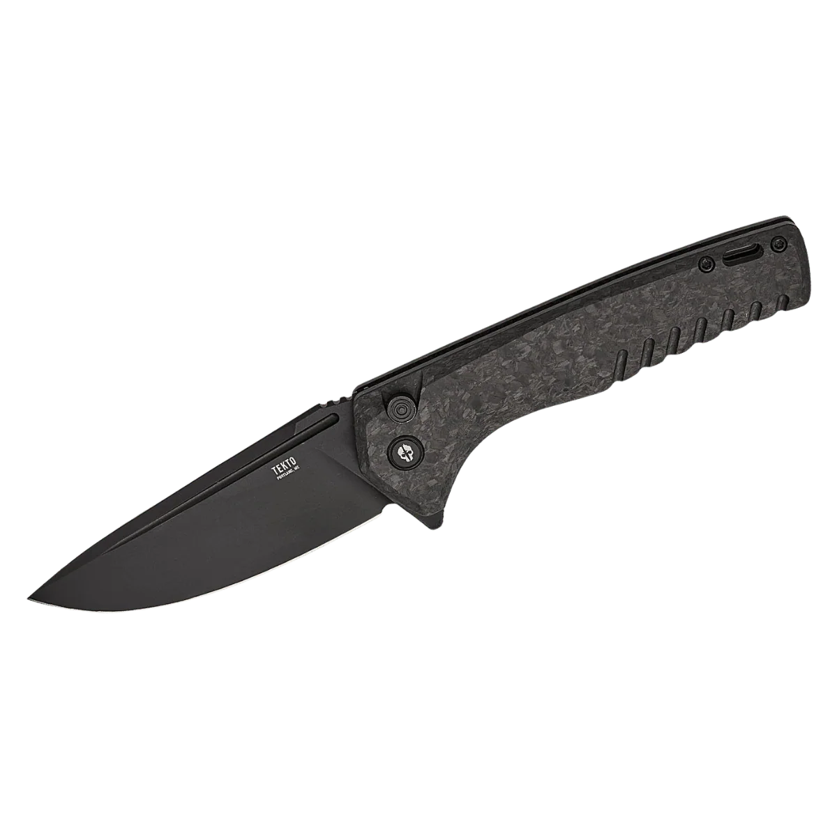 TEKTO KNIVES F3 CHARLIE FORGED CARBON DL D2 FLIPPER