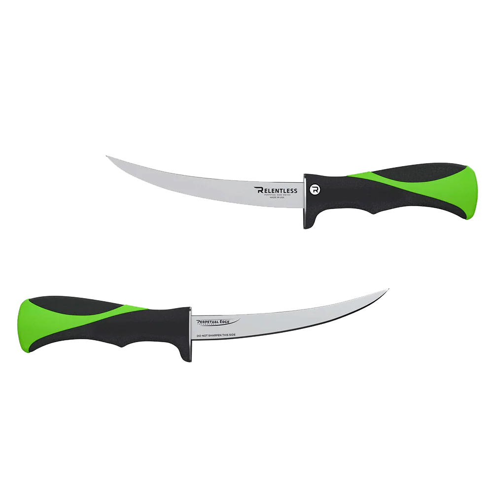RELENTLESS KNIVES CURVED FILLET KNIFE W/SHEATH 7IN - Image 3
