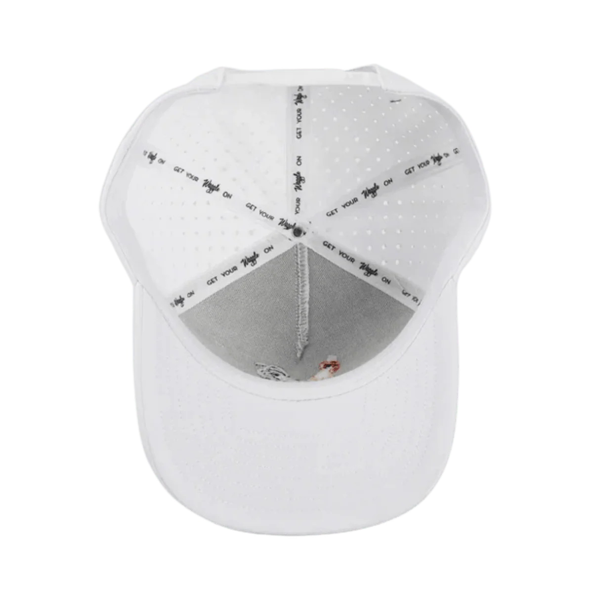 WAGGLE GOLF MEN'S FEELIN' COCKY HAT - WHITE - Image 3