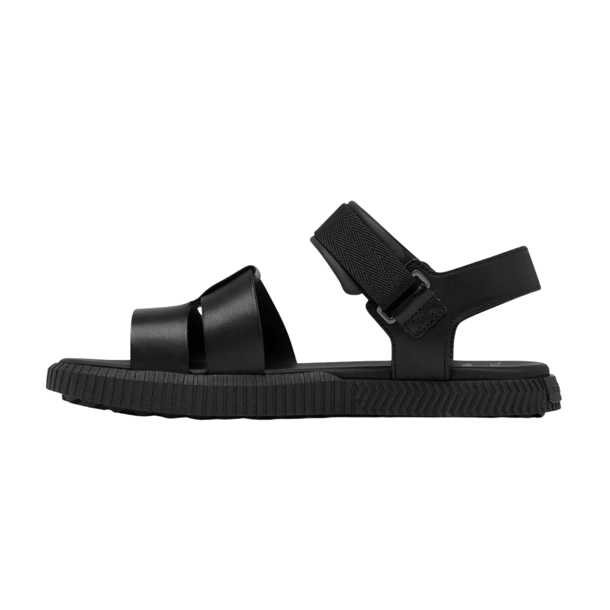 SOREL WOMEN'S ONA AVE ANKLE STRAP FLAT SANDAL - BLACK - Image 2