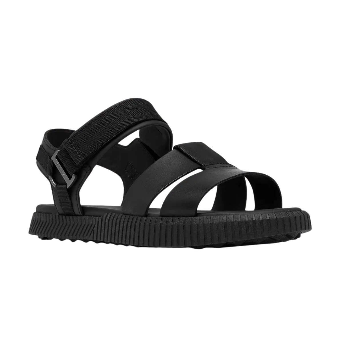 SOREL WOMEN'S ONA AVE ANKLE STRAP FLAT SANDAL - BLACK - Image 3