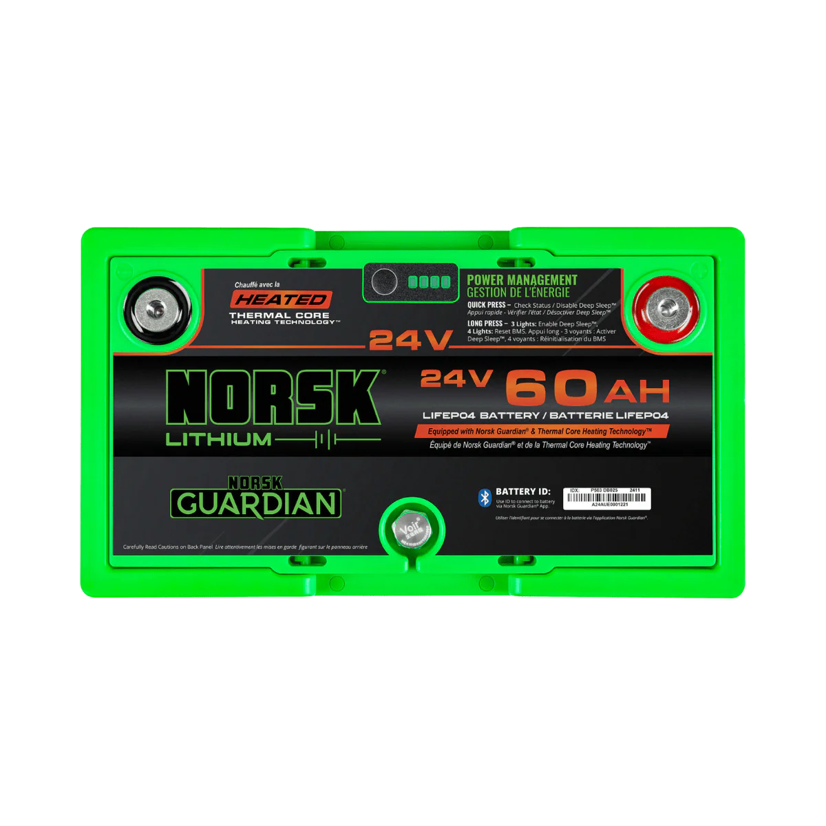 NORSK FISHING 24V 60A HEATED TROLLING MOTOR BATTERY - Image 3