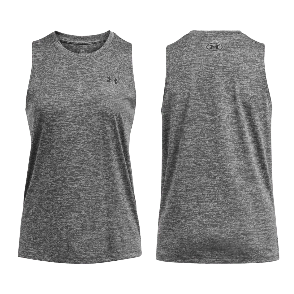 UNDER ARMOUR W TECH TWIST TANK - CASTLEROCK/BLACK