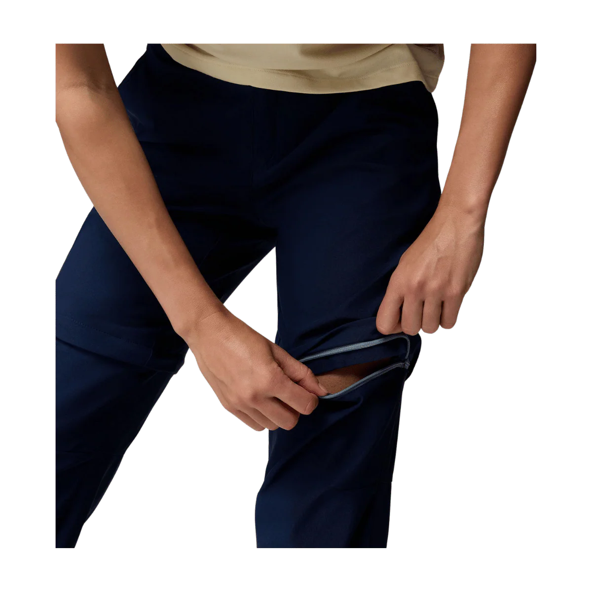 COLUMBIA WOMEN'S LESLIE FALLS CONVERTIBLE PANTS - COLLEGIATE NAVY - Image 3