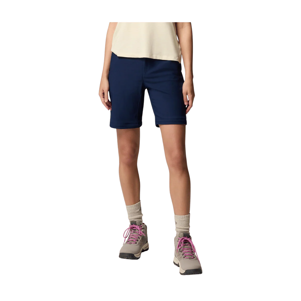 COLUMBIA WOMEN'S LESLIE FALLS CONVERTIBLE PANTS - COLLEGIATE NAVY - Image 4