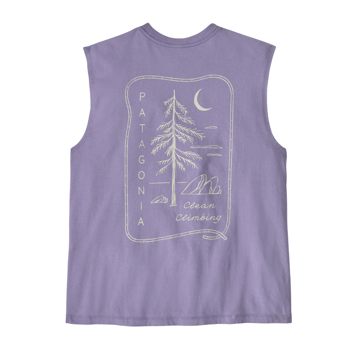 PATAGONIA WOMEN'S CLEAN CLIMB ROOTS BOXY TANK - CONCRETE PURPLE - Image 2