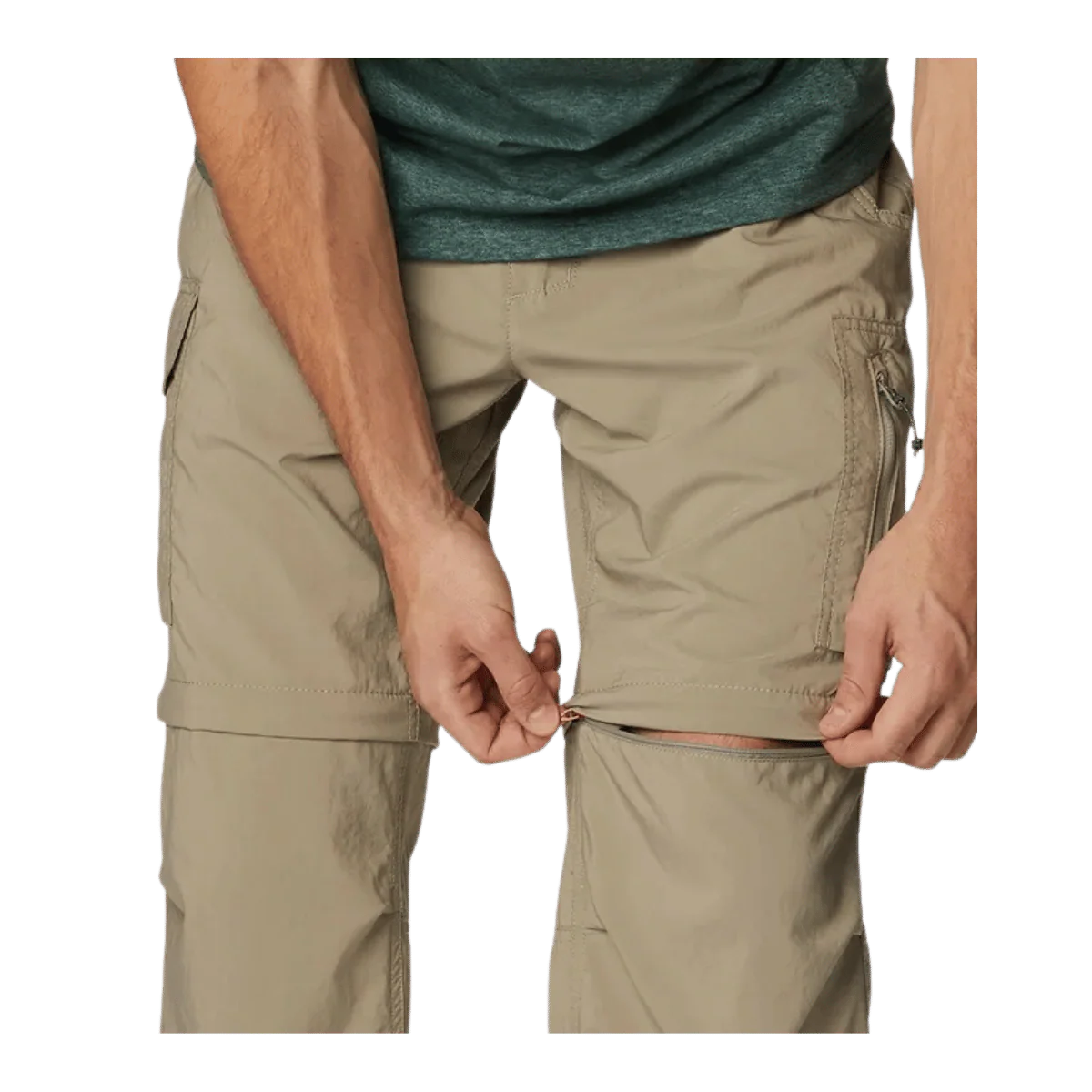 COLUMBIA MEN'S SILVER RIDGE UTILITY CONVERTIBLE PANTS - TUSK - Image 4