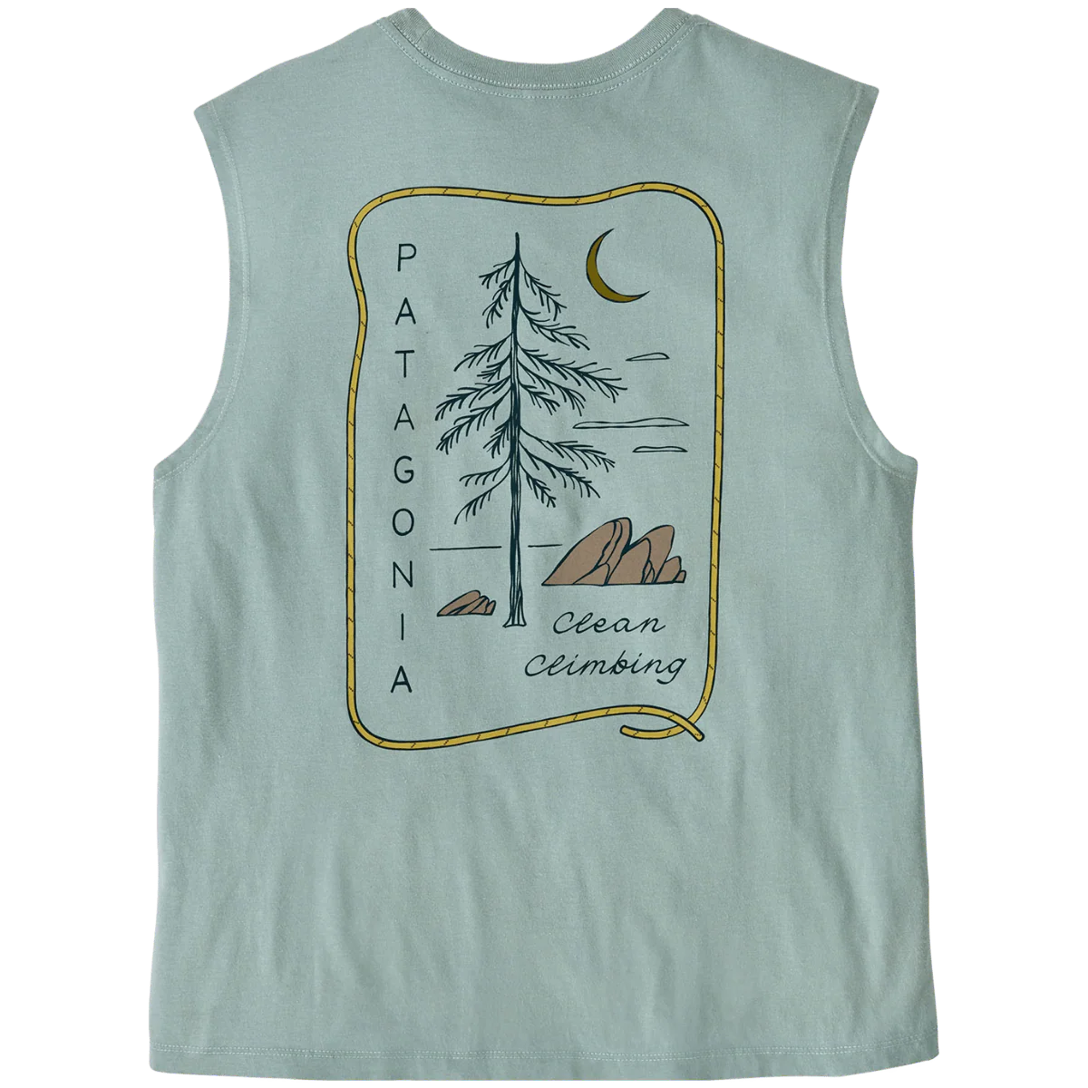 PATAGONIA WOMEN'S CLEAN CLIMB ROOTS BOXY TANK - THERMAL BLUE - Image 2