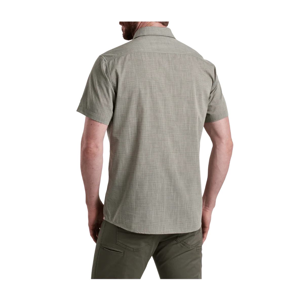 KUHL MEN'S KARIB STRIPE SHORT SLEEVE SHIRT - ASHWOOD - Image 2