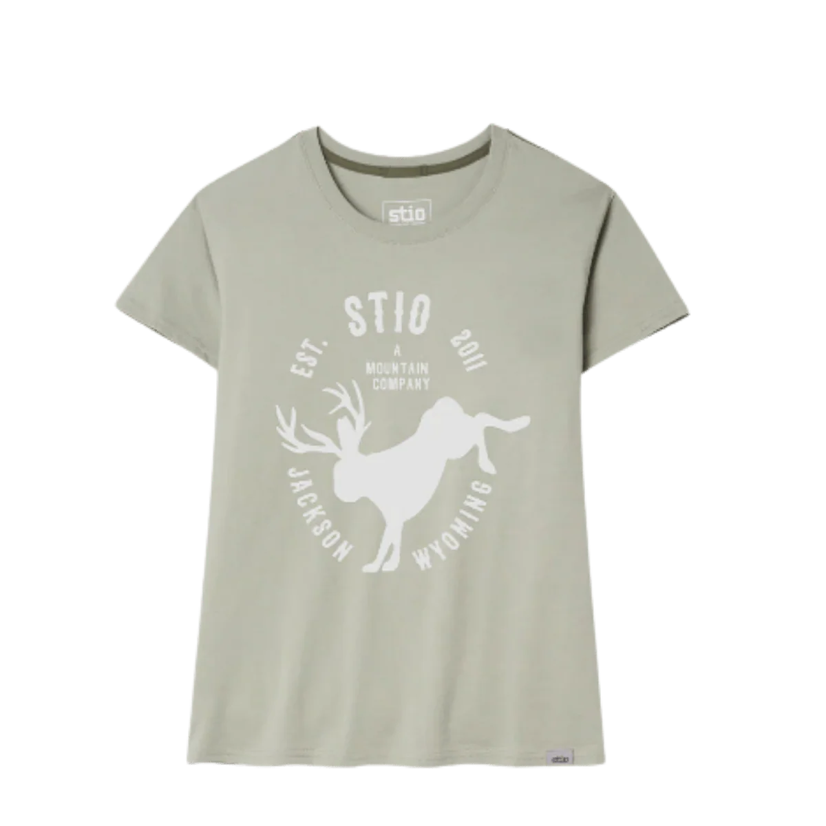 STIO WOMEN'S BUCKING JACK CREST TEE - SAGE FLATS