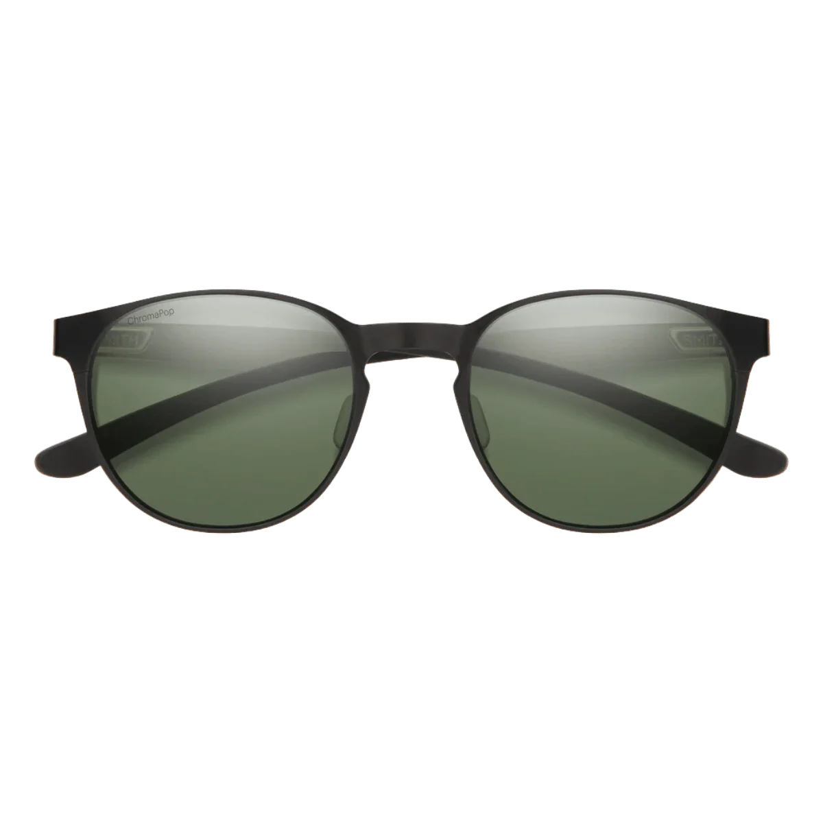 SMITH EASTBANK METAL SUNGLASSES - MATTE BLACK SILVER/CHROMA POP POLARIZED GRAY GREEN - Image 2