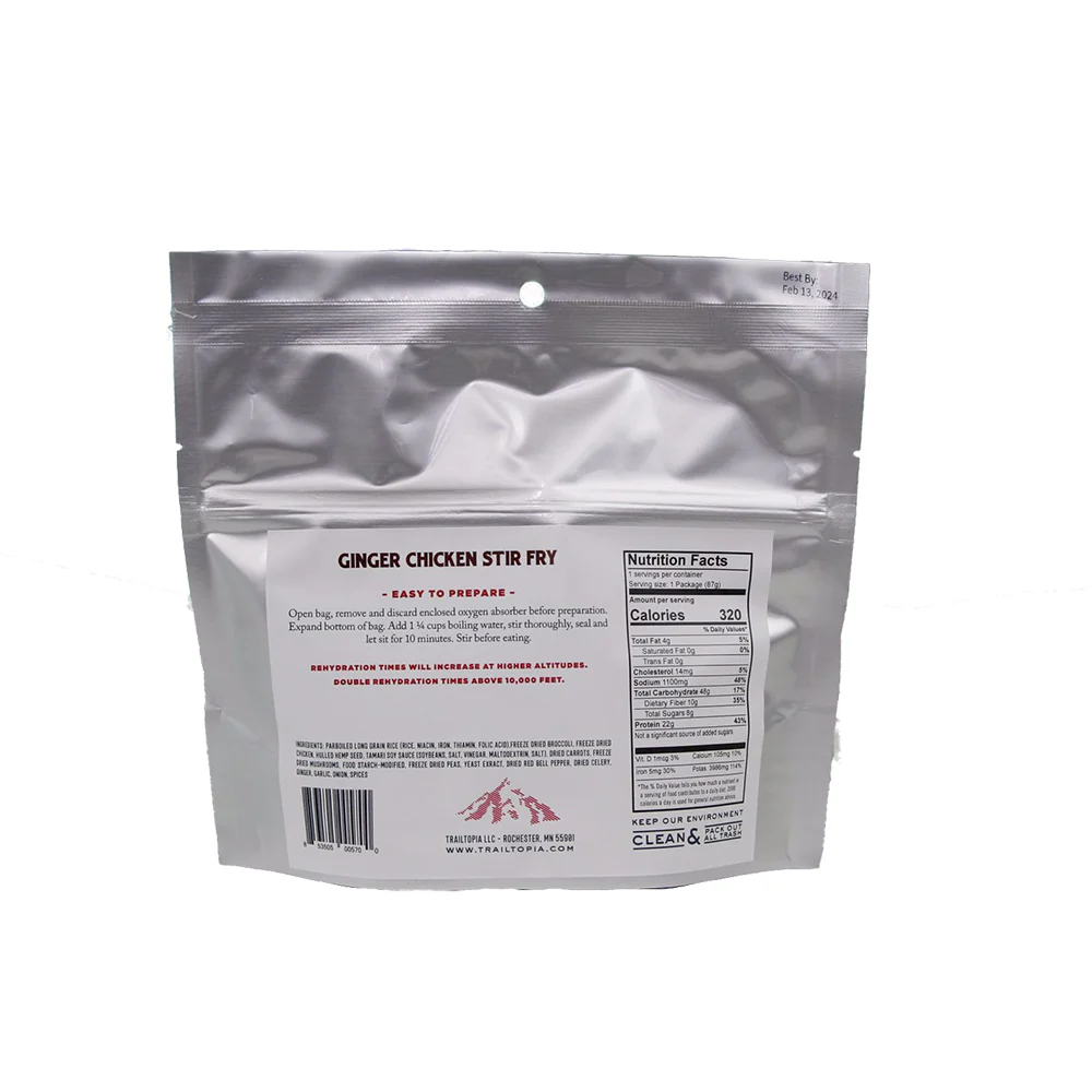 Ginger Chicken Stir Fry, Single Serve, Gluten Free - Image 2