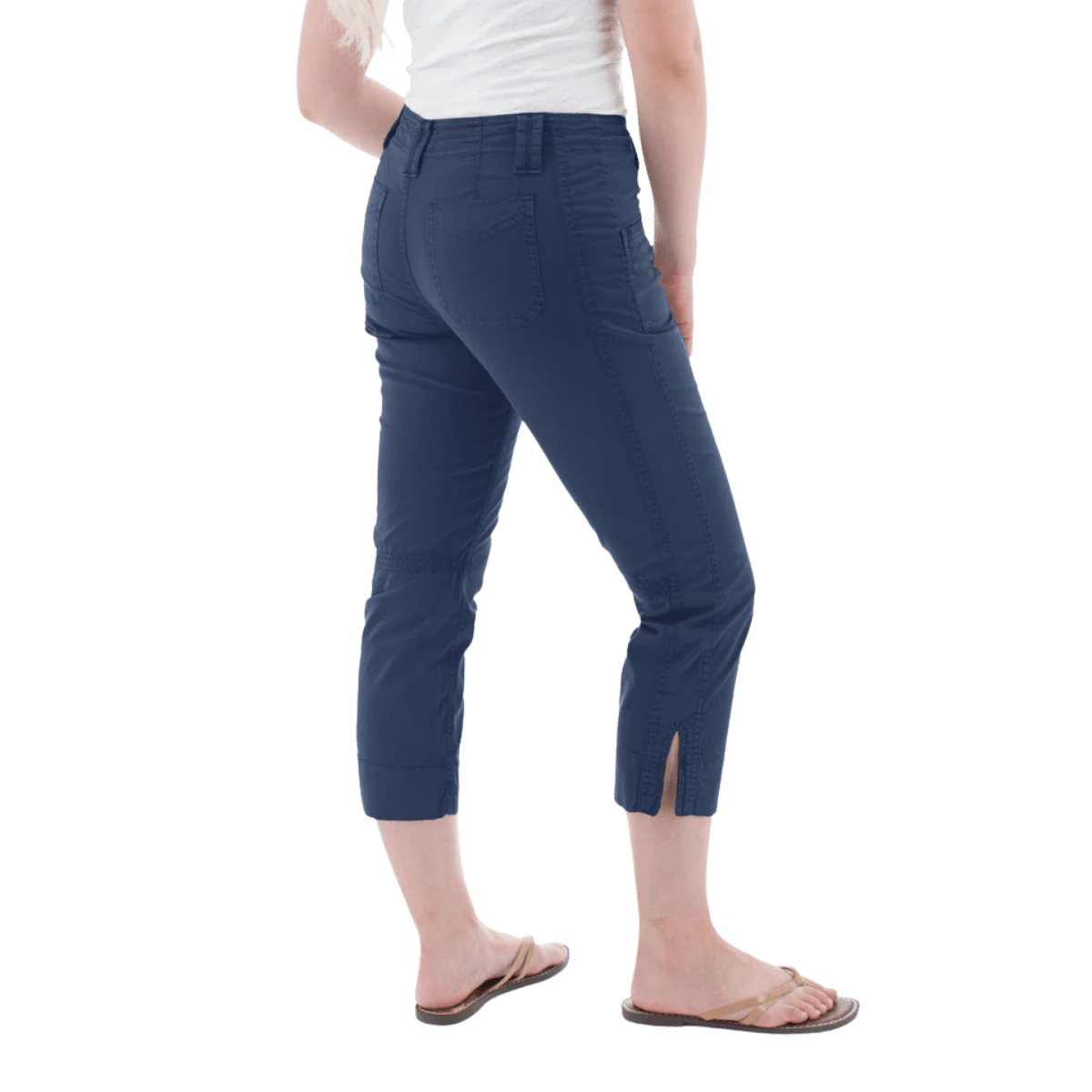 AVENTURA WOMEN'S ARDEN ORGANIC COTTON CROP PANTS - INSIGNIA BLUE - Image 3