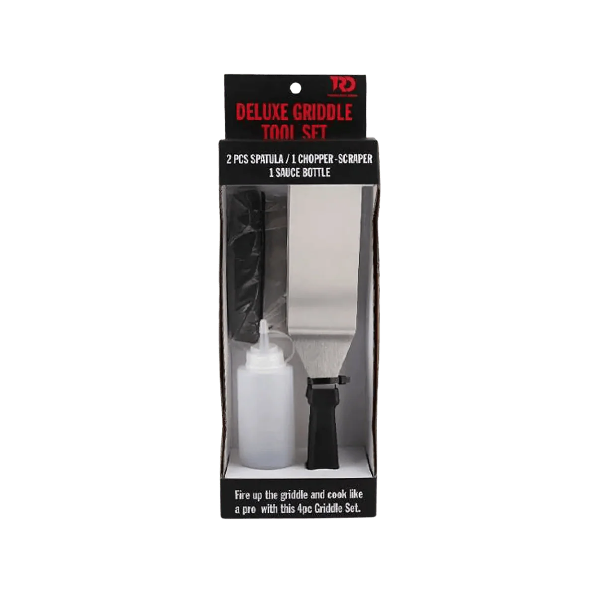 TWISTED ROOT DESIGN GRIDDLE TOOL SET 4PC
