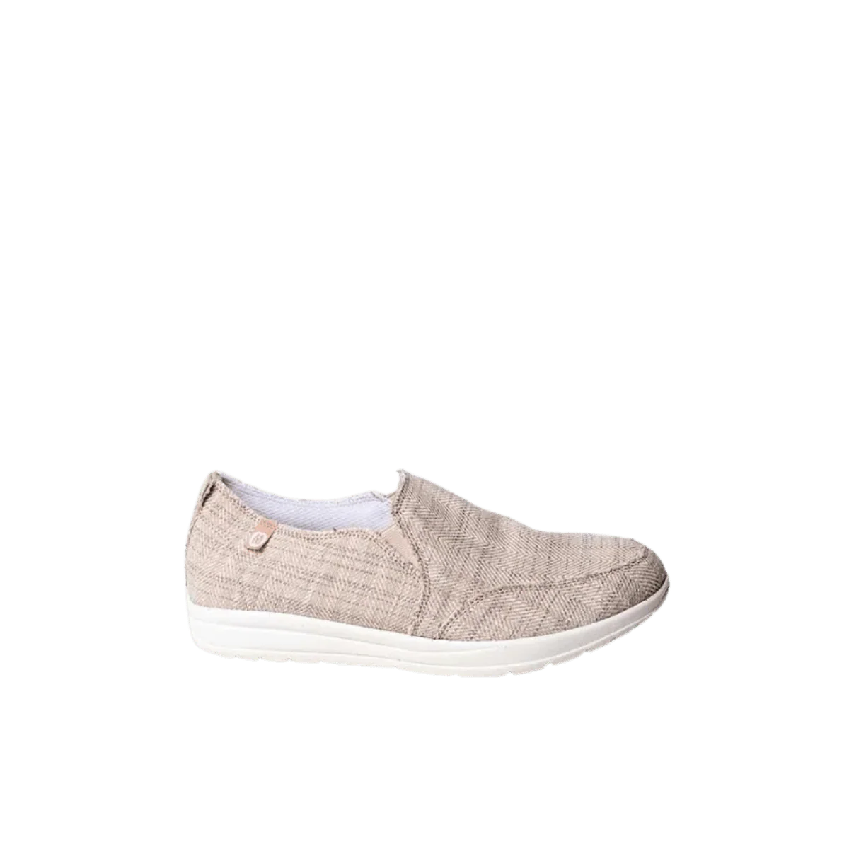 MINNETONKA WOMEN'S EXPANSE SHOE - TAN HERRINGBONE - Image 3