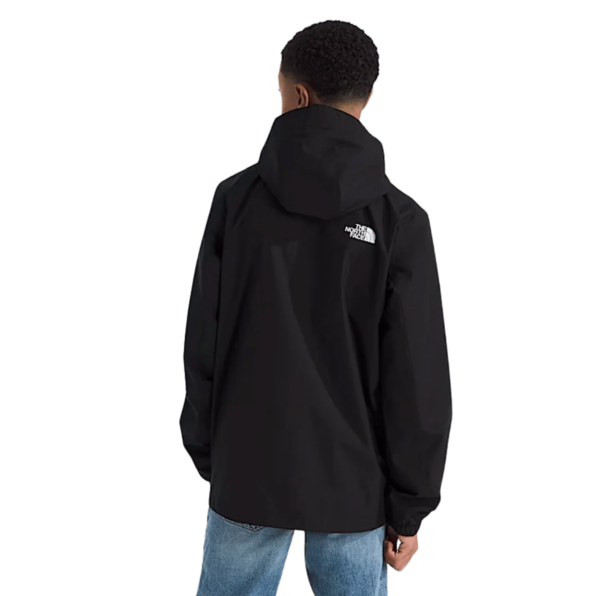 NORTHFACE BOY'S ANTORA RAIN JACKET - TNF BLACK/TNF BLACK - Image 2