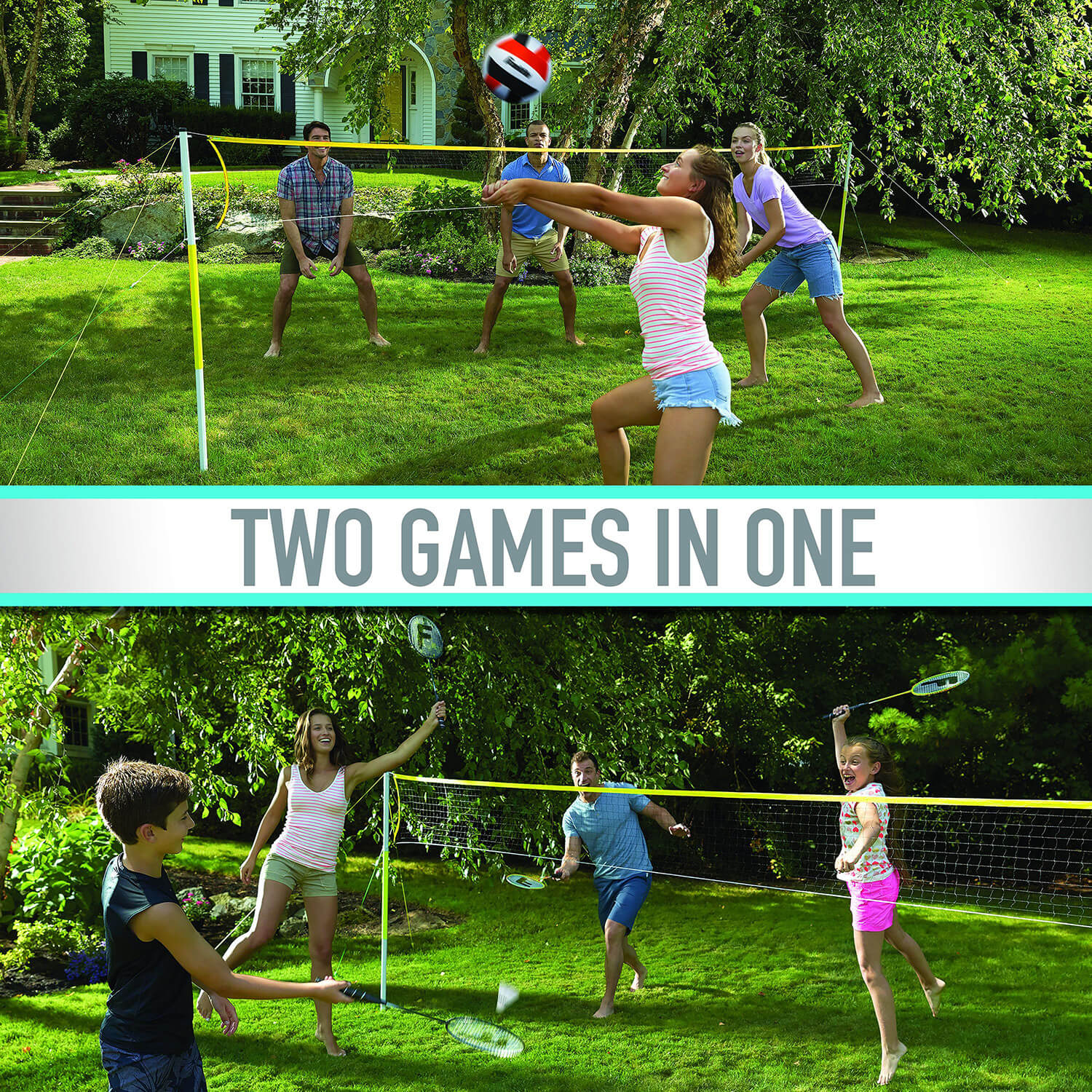 FAMILY VOLLEYBALL AND BADMINTON SET - Image 3