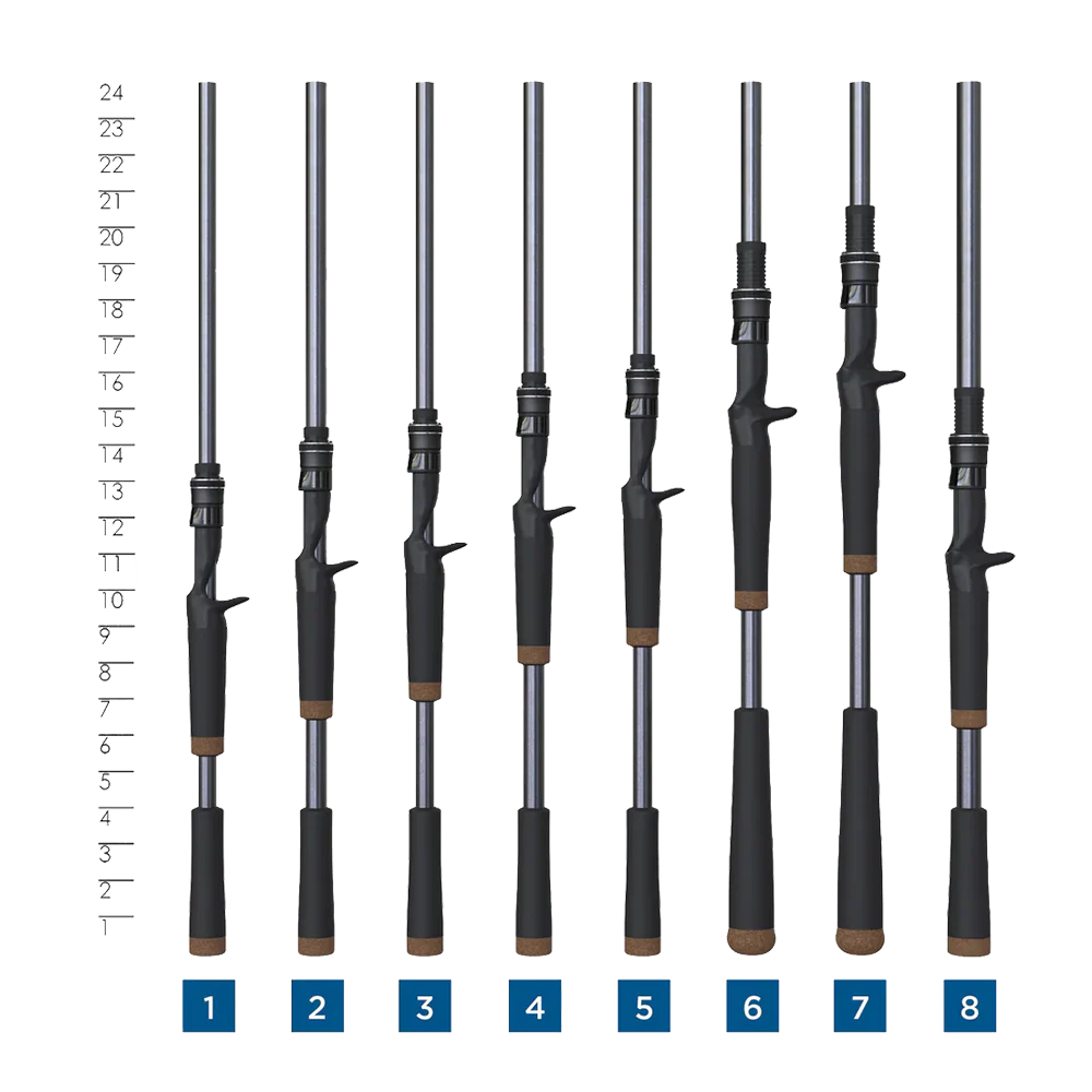 Black Bass Casting Rod 7'1" MH F 2pc