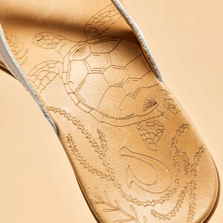 OLUKAI WOMEN'S HONU SANDAL - BRIGHT WHITE/GOLDEN SAND - Image 2