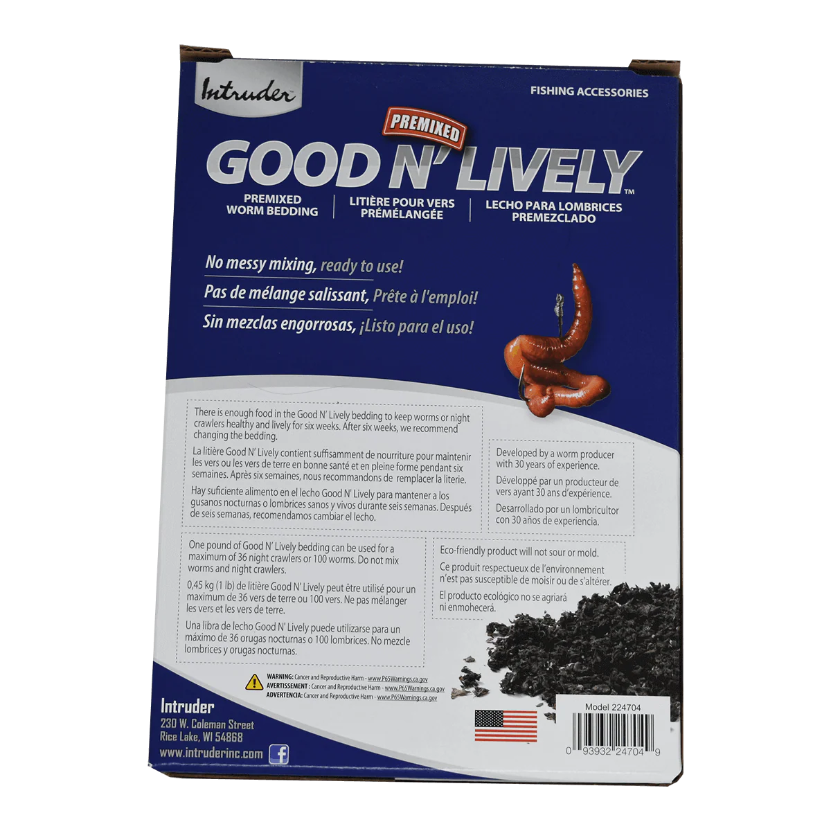 GOOD N' LIVELY PREMIXED WORM BEDDING IN A BAG - 5 LB. - Image 2