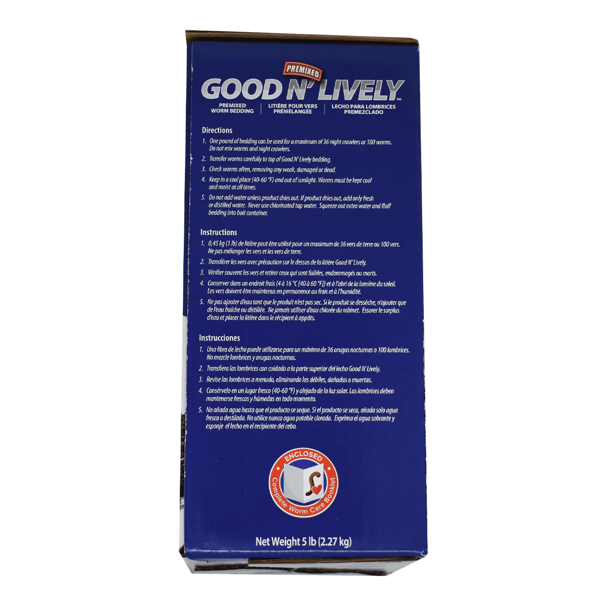GOOD N' LIVELY PREMIXED WORM BEDDING IN A BAG - 5 LB. - Image 3
