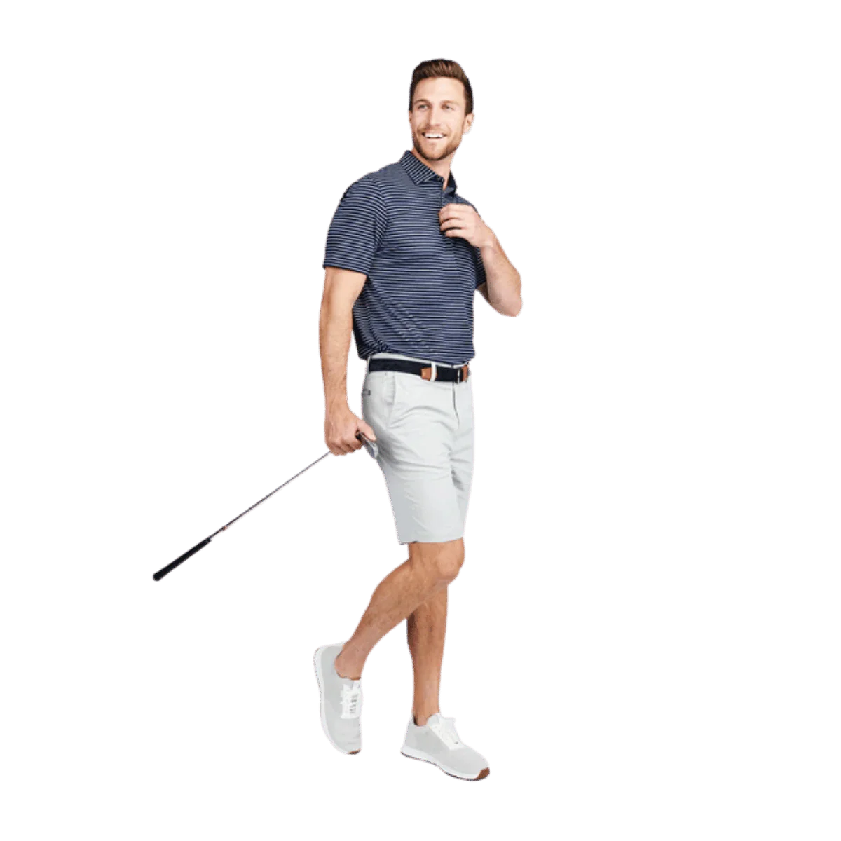 TASC CLOUD POLO BROOKLINE STRIPE - CLASSIC NAVY/WHITE - Image 2