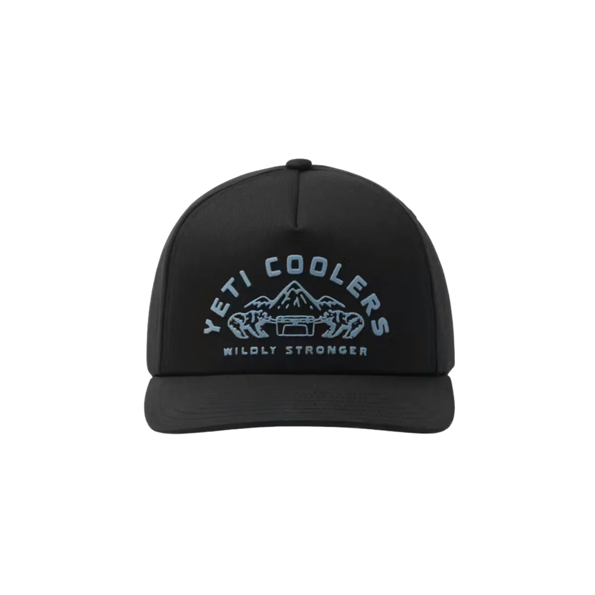 YETI COOLER WOVEN FLAT BRIM SNAPBACK - BLACK