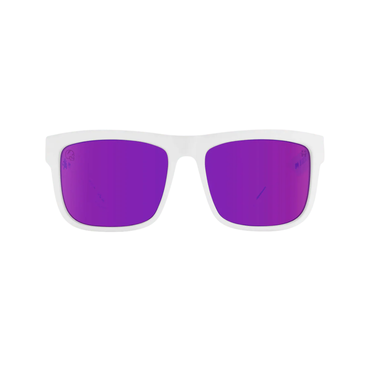 SPY DISCORD SLAYCO SUN GLASSES - MATTE WHITE - Image 4