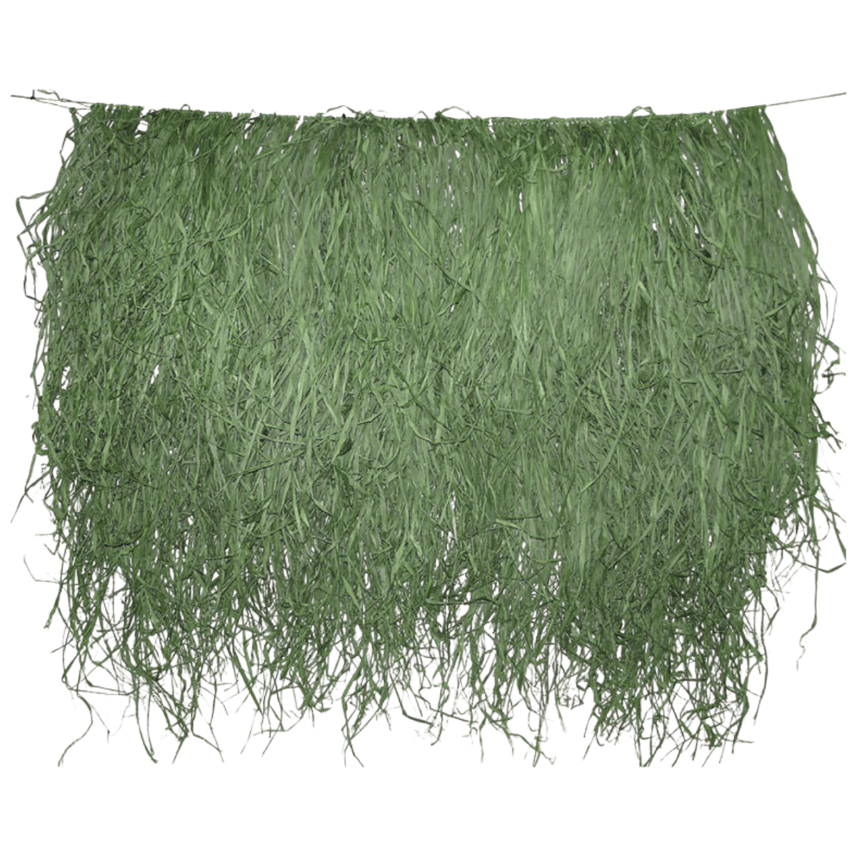 BEAVERTAIL GHILLIE GRASS RAFFIA GRASS MAT - GREEN