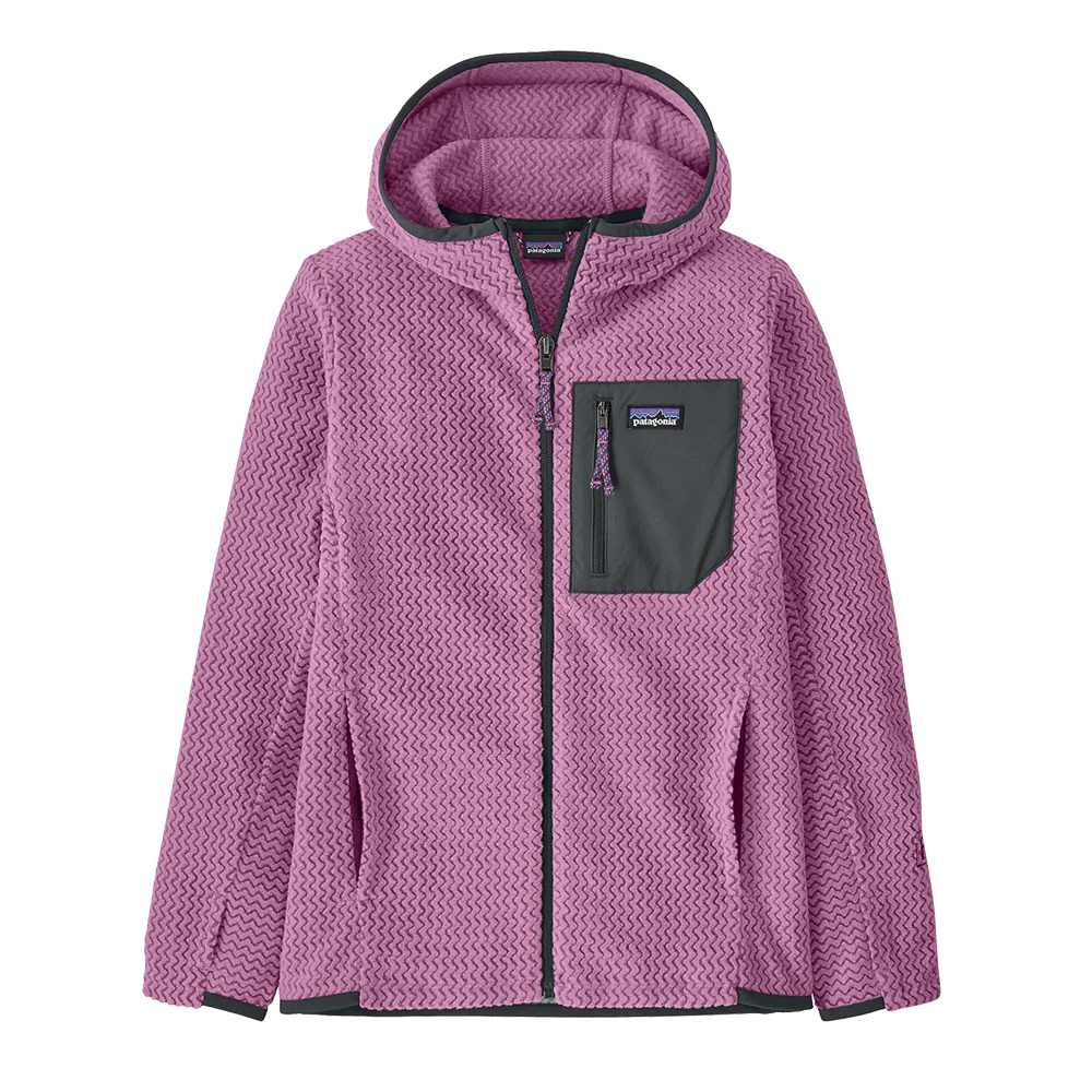 PATAGONIA KIDS R1 AIR FULL ZIP HOODY - RISK PURPLE