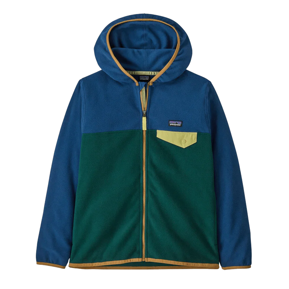 PATAGONIA KIDS MICRO D SNAP-T JACKET - CASCADE GRN