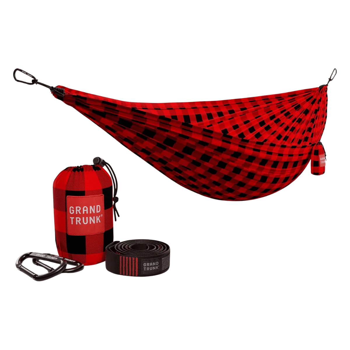 GRAND TRUNK DOUBLE DELUXE PARACHUTE NYLON HAMMOCK WITH SUSPENSION STRAPS - Image 2
