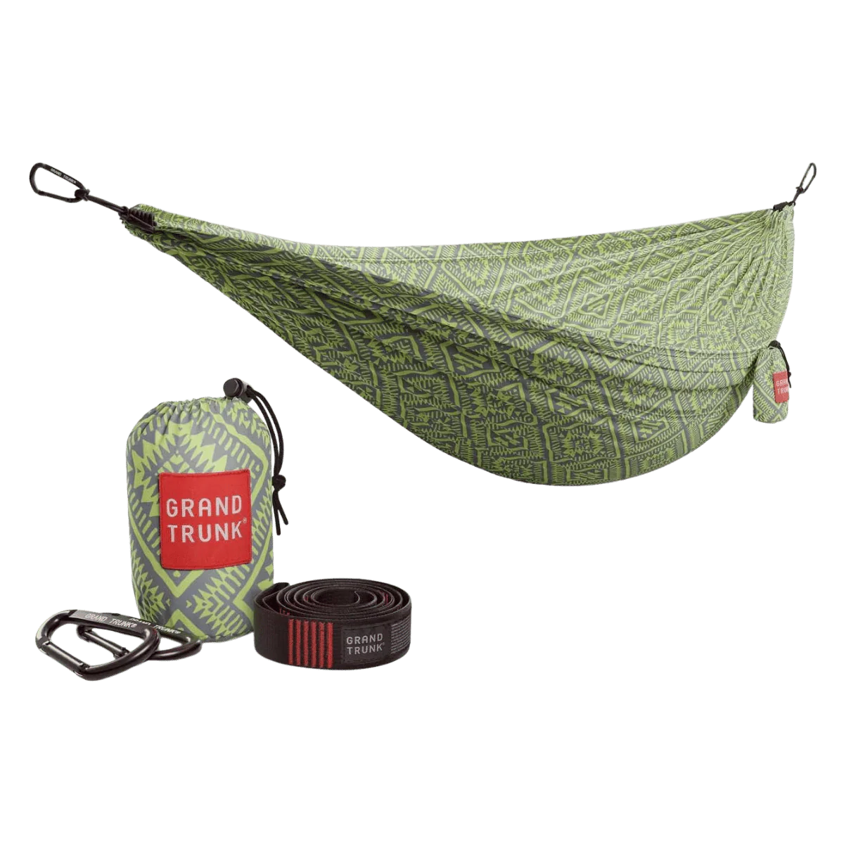 GRAND TRUNK DOUBLE DELUXE PARACHUTE NYLON HAMMOCK WITH SUSPENSION STRAPS - Image 3
