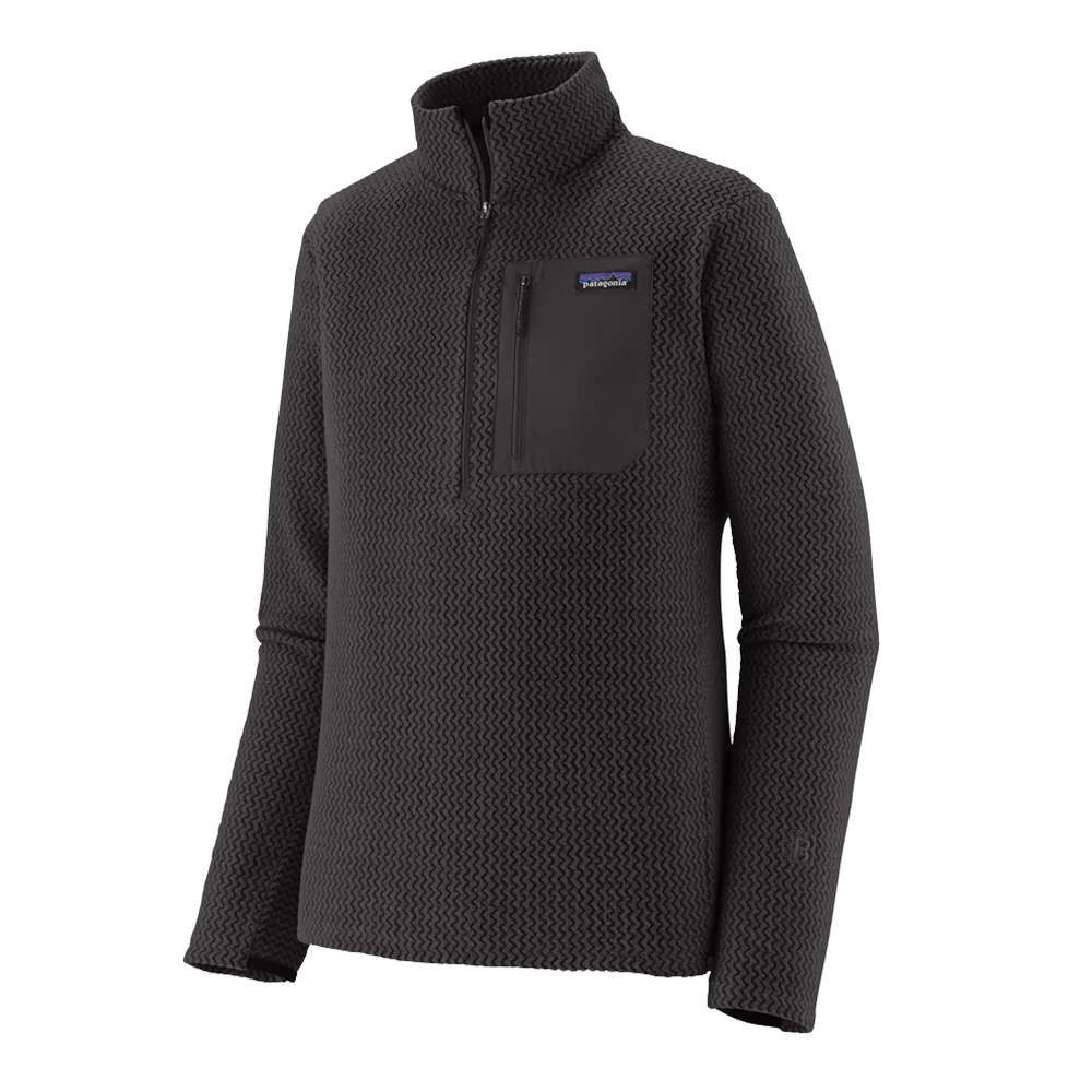 PATAGONIA MEN'S R1 AIR ZIP NECK - BLACK