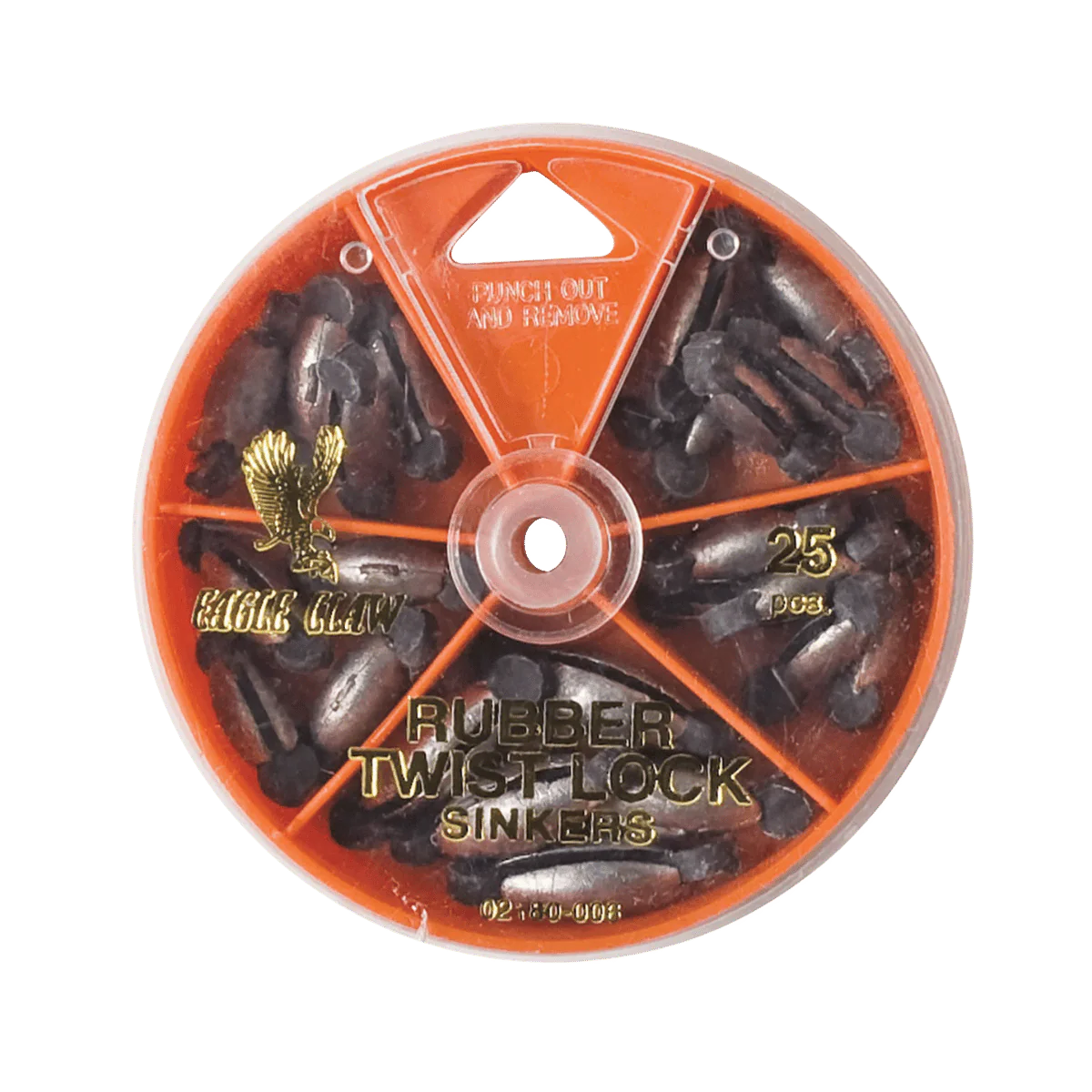 EAGLECLAW RUBBER TWIST LOCK ASSORTMENT 25 PCS