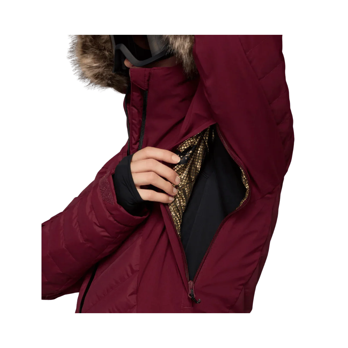 COLUMBIA WOMEN'S BIRD MOUNTAIN III INSULATED JACKET - RICH WINE - Image 3