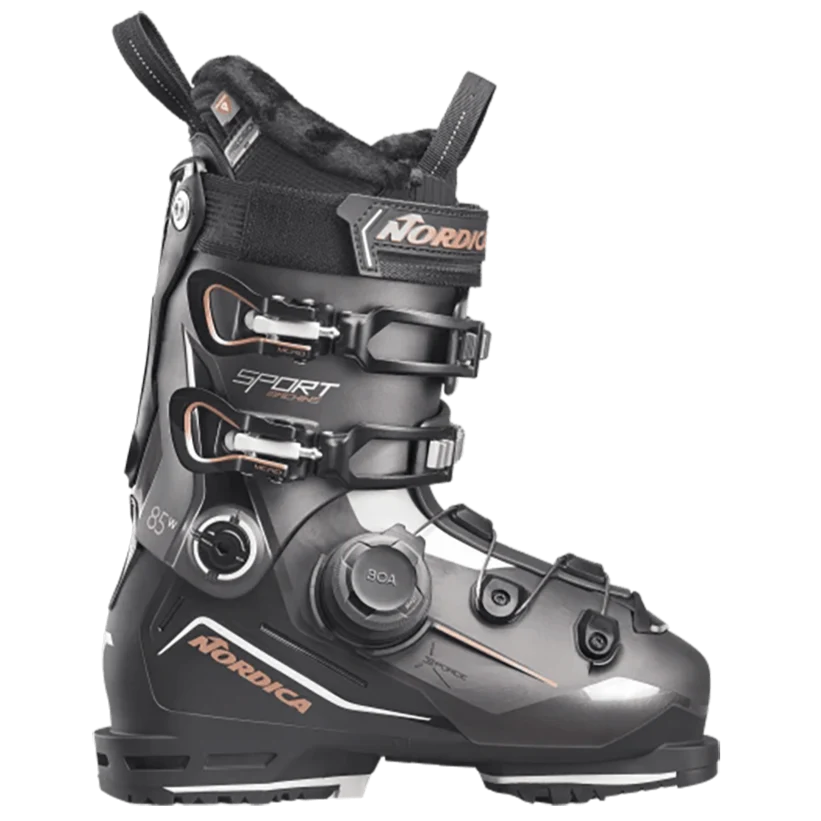 NORDICA WOMEN'S SPORTMACHINE 3 85 BOA - BRONZE/BLACK/PINK