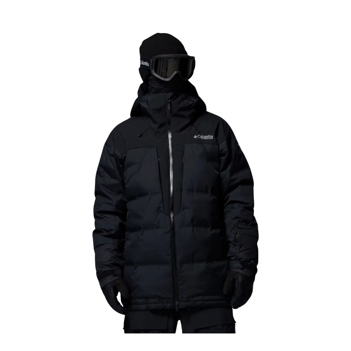 COLUMBIA MEN'S GLACIER RIDGE DOWN JACKET - BLACK