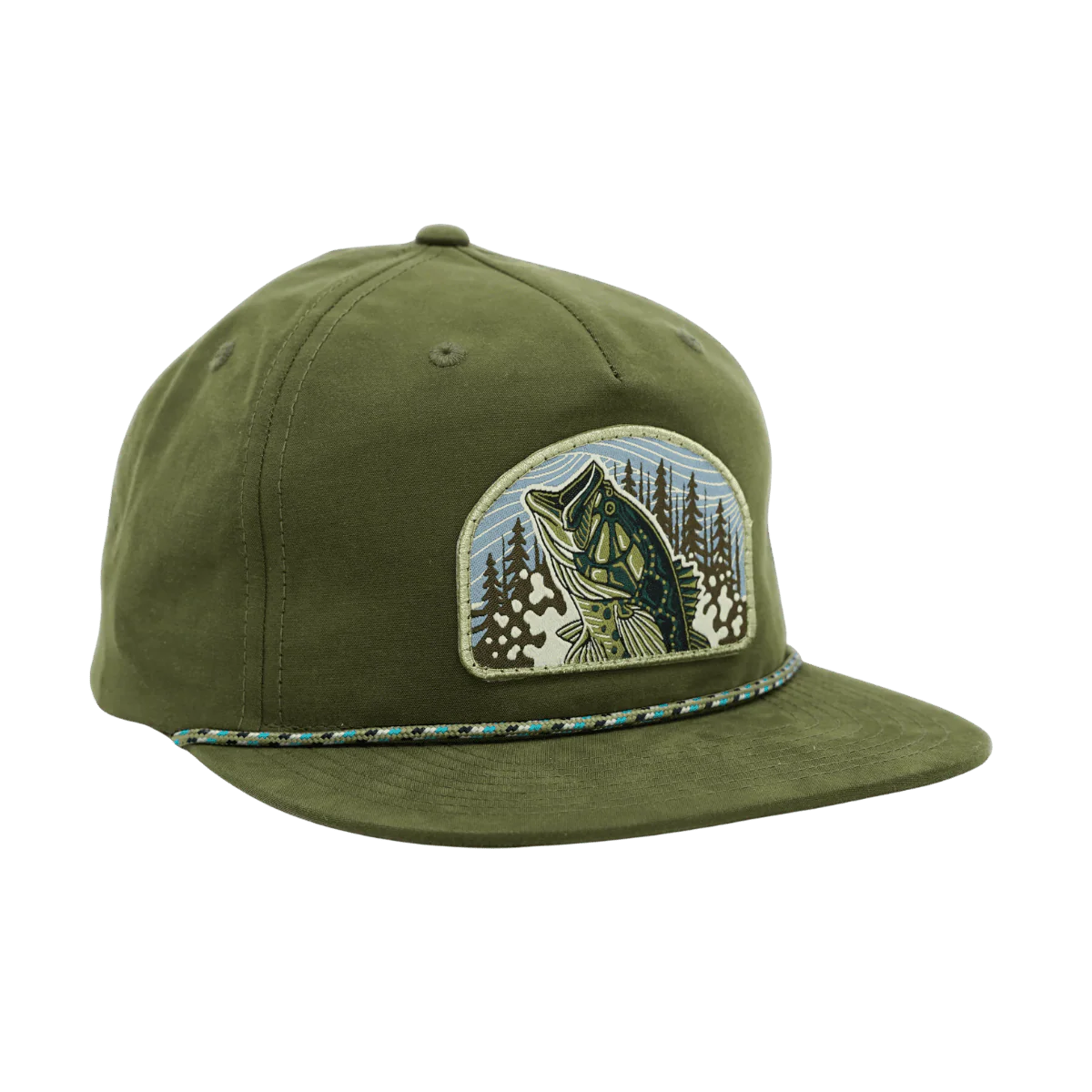 CASEY UNDERWOOD FROG HAWG ROPE HAT - MOSS W/SPECKLED ROPE