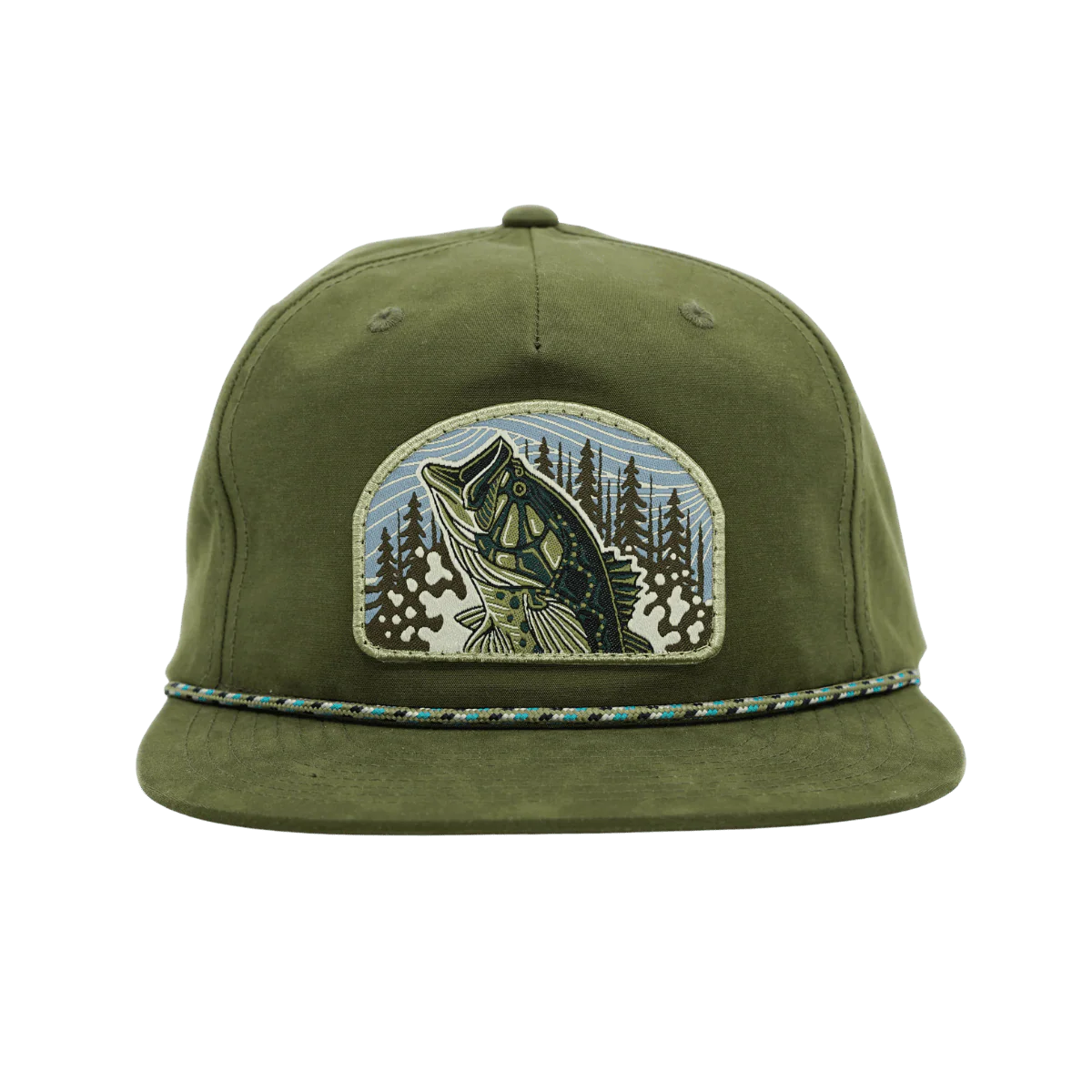 CASEY UNDERWOOD FROG HAWG ROPE HAT - MOSS W/SPECKLED ROPE - Image 2