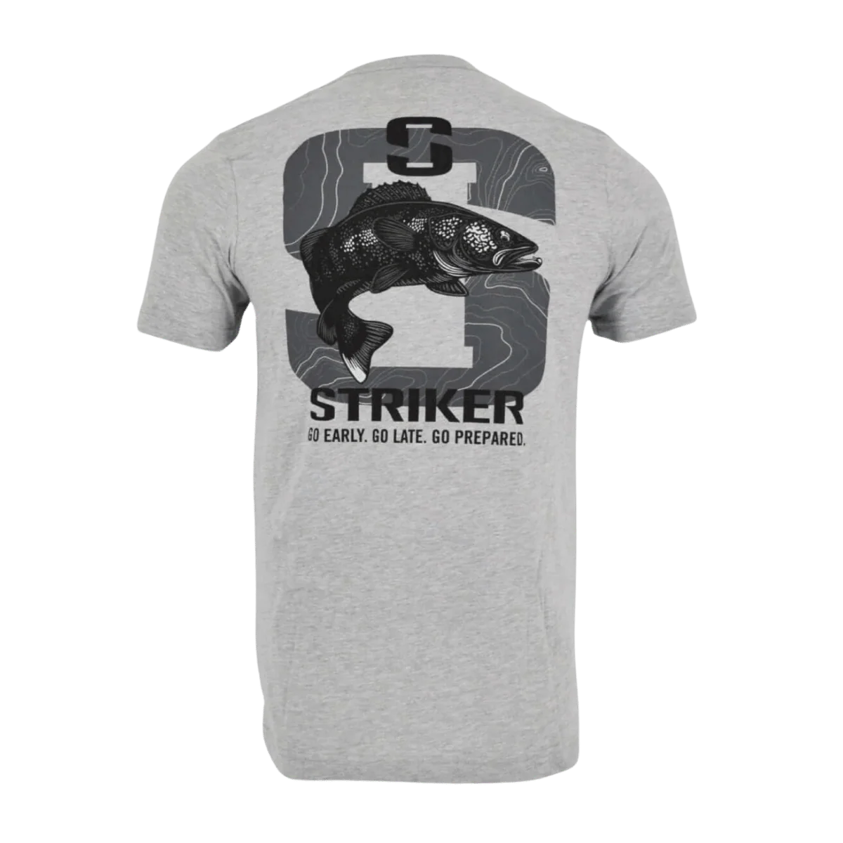 STRIKER WALLEYE T-SHIRT MENS - HEATHER GREY - Image 2