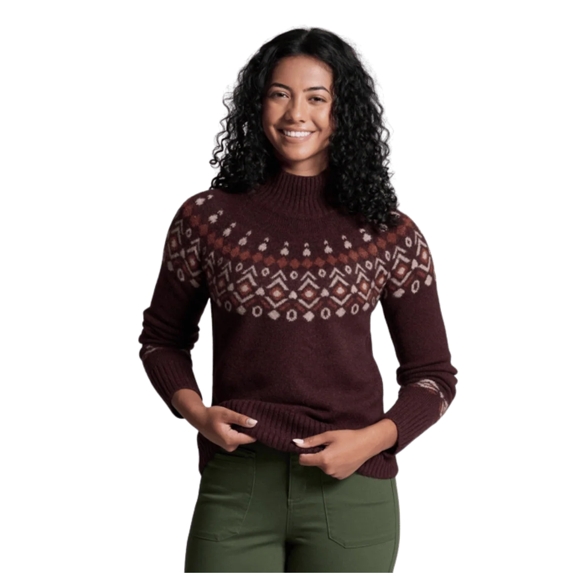 KUHL WOMEN'S ALPINA SWEATER MERINO WOOL - RAISIN